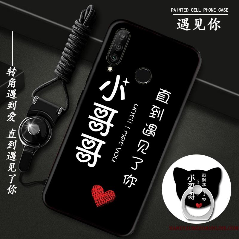 Huawei P30 Lite Blå Af Personlighed Blød Hængende Ornamenter Telefon Etui Cover