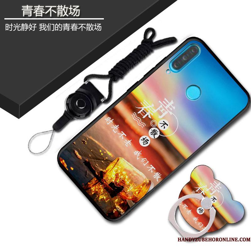 Huawei P30 Lite Lyserød Silikone Telefon Etui Af Personlighed Cartoon Blød Tasker
