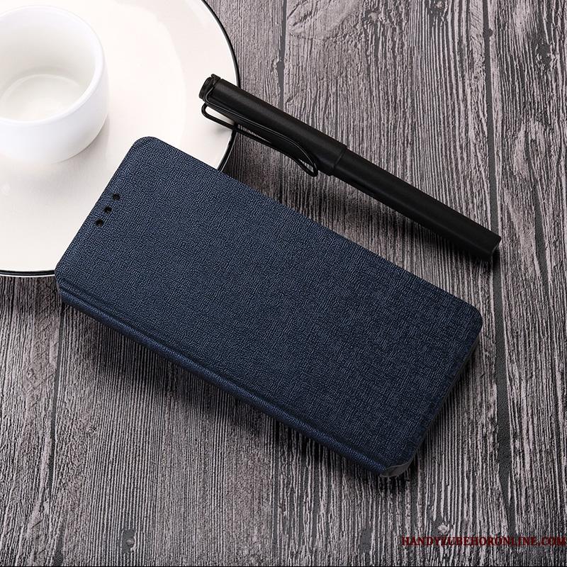 Huawei P30 Lite Lædertaske Anti-fald Blå Folio Cover Telefon Etui Beskyttelse