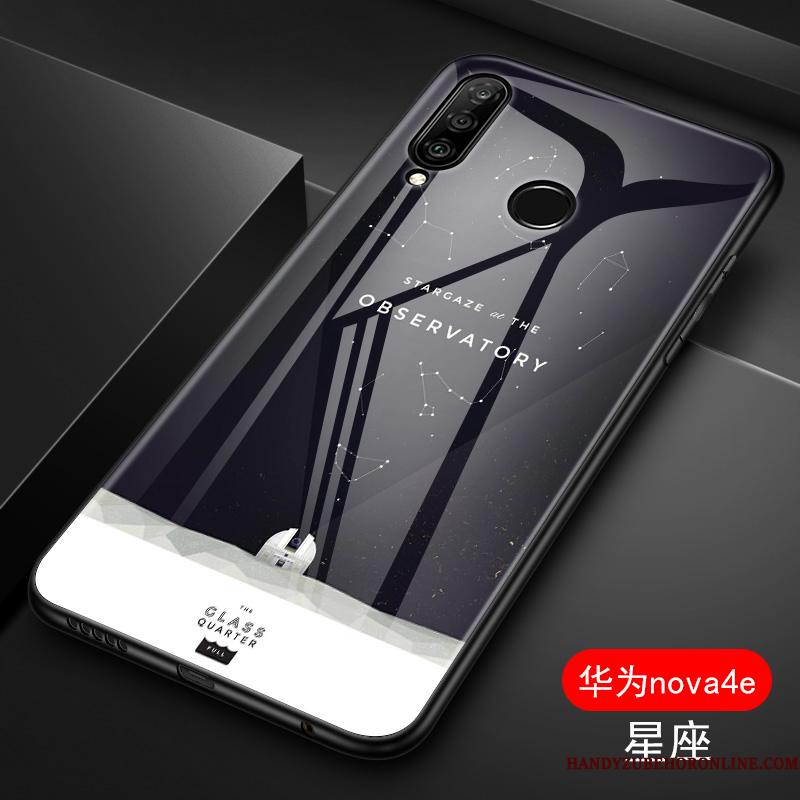 Huawei P30 Lite Silikone Etui Smuk Spejl Beskyttelse Af Personlighed Glas
