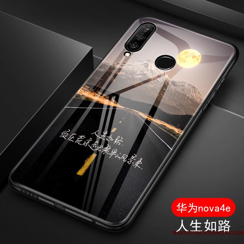 Huawei P30 Lite Silikone Etui Smuk Spejl Beskyttelse Af Personlighed Glas
