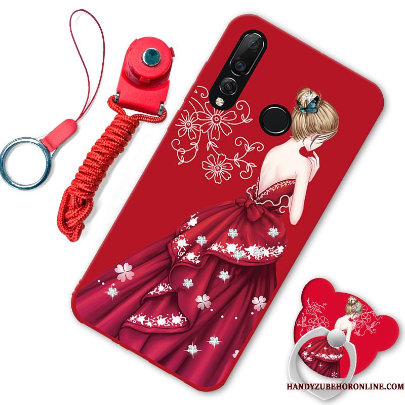 Huawei P30 Lite Trend Rød Cover Blød Kreativ Telefon Etui Support