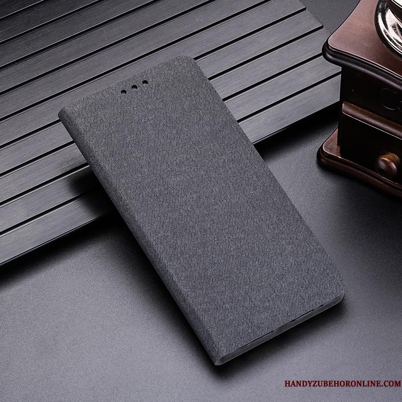 Huawei P30 Lædertaske Telefon Etui Anti-fald Beskyttelse Grå Clamshell Cover