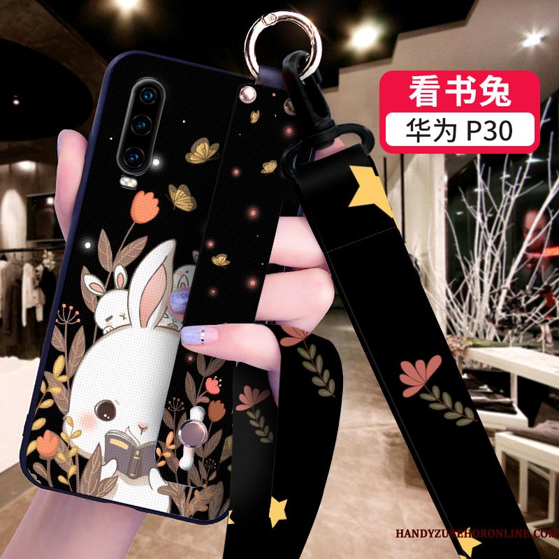 Huawei P30 Mobiltelefon Silikone Telefon Etui Cartoon Beskyttelse Cover Blød