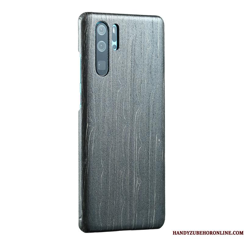 Huawei P30 Pro Anti-fald Telefon Etui Fersken Træ Beskyttelse Cover Føle Tynd