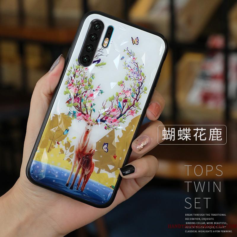 Huawei P30 Pro Kreativ Af Personlighed Telefon Etui Smuk Anti-fald Alt Inklusive Blå