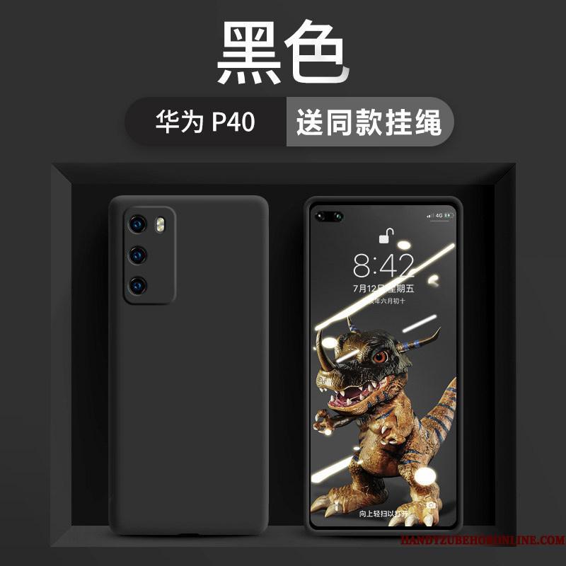 Huawei P40 Anti-fald Etui Hvid Trendy Net Red Beskyttelse High End