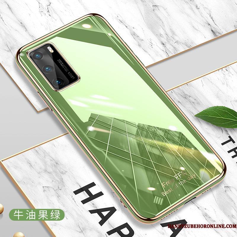 Huawei P40 Cover Silikone Beskyttelse Grå Trend Simple Telefon Etui