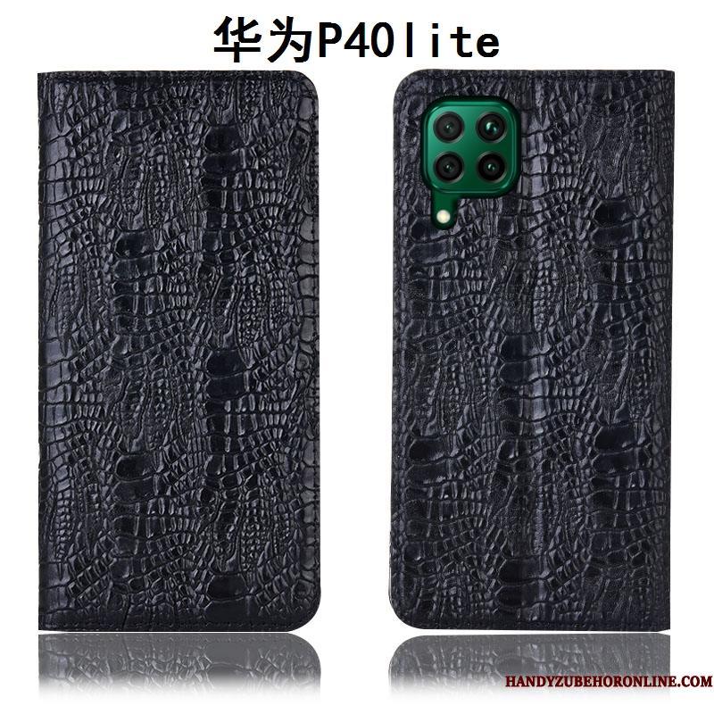 Huawei P40 Lite Alt Inklusive Blå Beskyttelse Telefon Etui Cover Lædertaske Folio