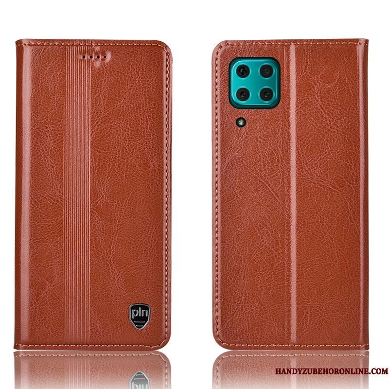 Huawei P40 Lite Cover Telefon Etui Beskyttelse Folio Lædertaske