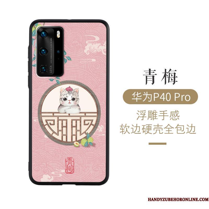 Huawei P40 Pro Af Personlighed Telefon Etui Beskyttelse Cover Anti-fald Bambus Alt Inklusive