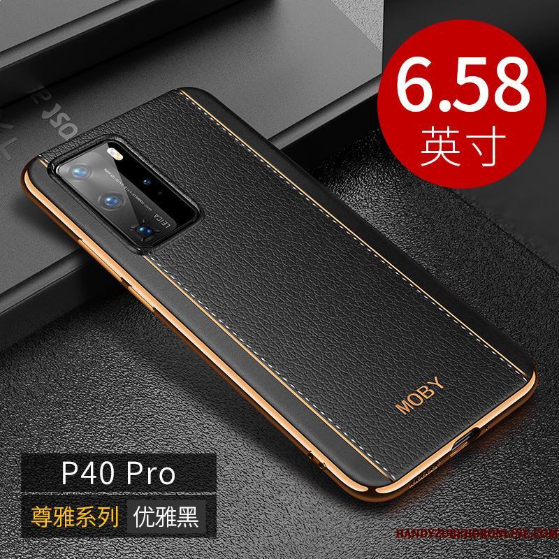 Huawei P40 Pro Alt Inklusive Luksus Telefon Etui Tynd Silikone Trendy Beskyttelse