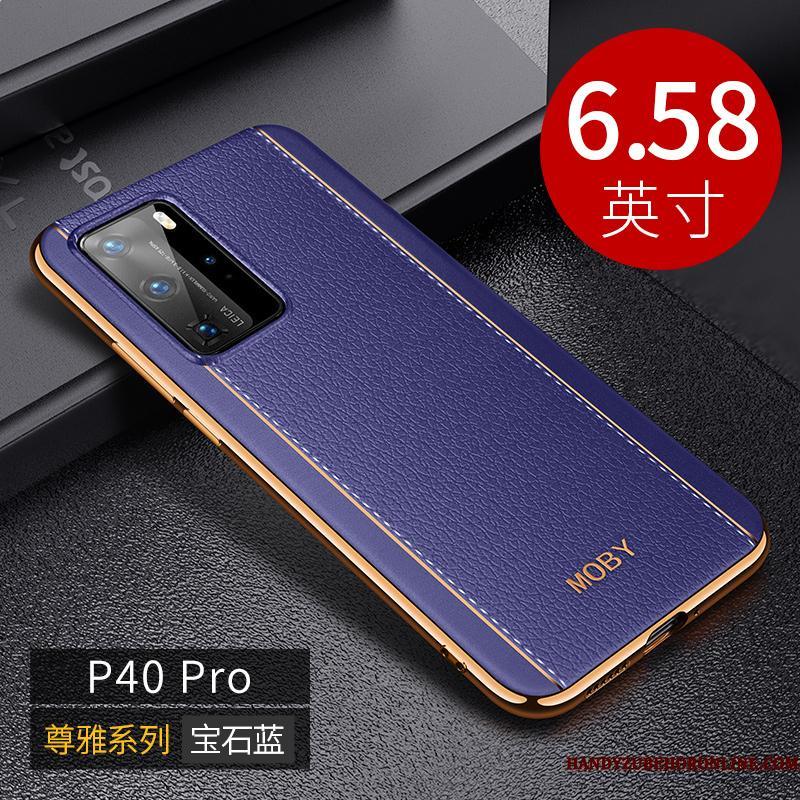 Huawei P40 Pro Alt Inklusive Luksus Telefon Etui Tynd Silikone Trendy Beskyttelse