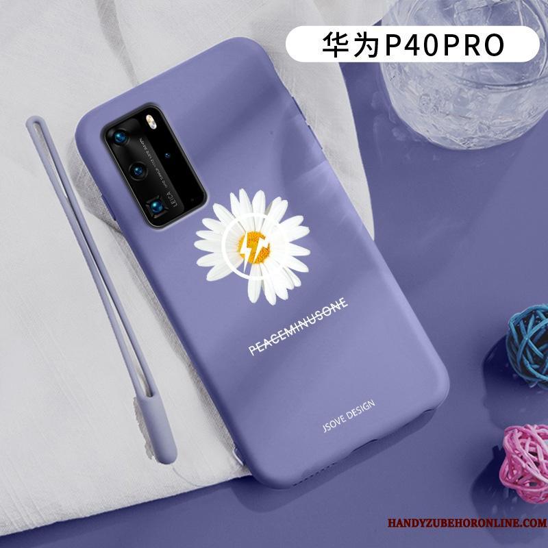 Huawei P40 Pro Alt Inklusive Lyse Kreativ Tusindfryd Blød Etui Cover