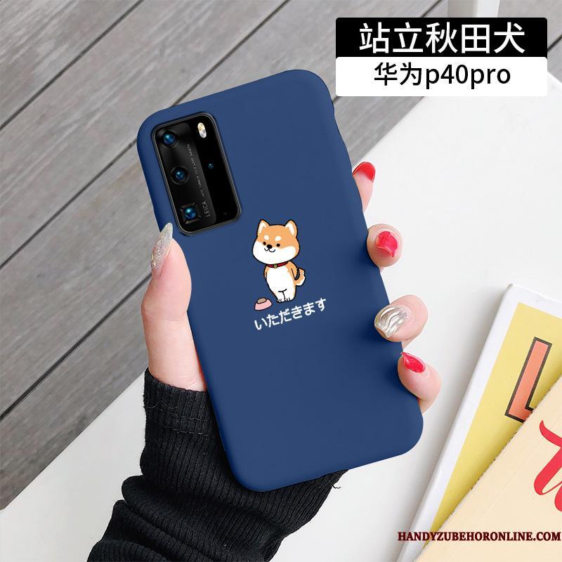 Huawei P40 Pro Etui Anti-fald Cover Trend Silikone Hund Smuk Cartoon