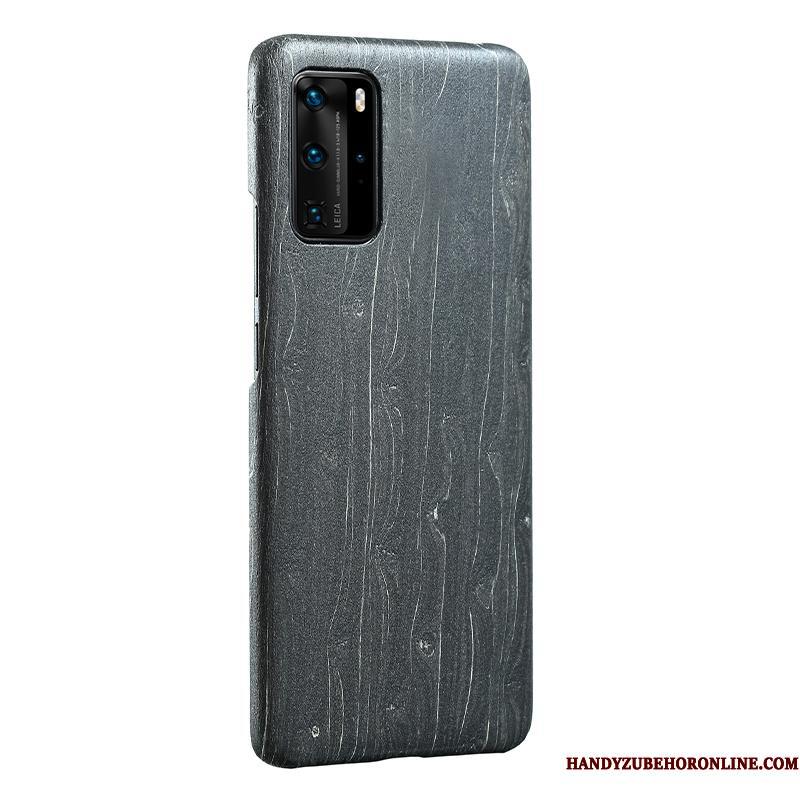 Huawei P40 Pro Træ Føle Tynd Telefon Etui Beskyttelse Cover Anti-fald