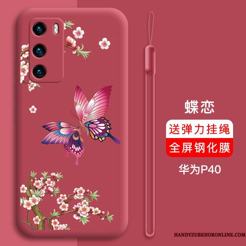 Huawei P40 Silikone Anti-fald Cartoon Smuk Trendy Af Personlighed Telefon Etui