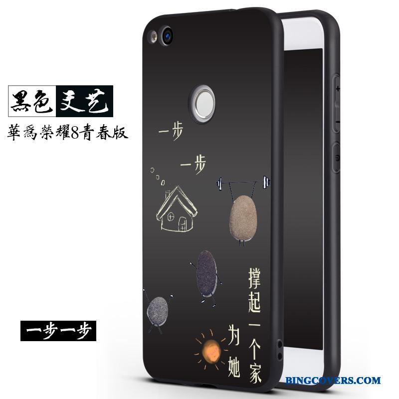 Huawei P8 Lite 2017 Etui Blød Hængende Ornamenter Silikone Nubuck Anti-fald Lyseblå Trend