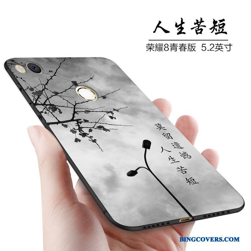 Huawei P8 Lite 2017 Nubuck Ungdom Blød Telefon Etui Anti-fald Cover Af Personlighed
