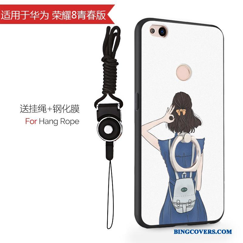 Huawei P8 Lite 2017 Silikone Anti-fald Gul Telefon Etui Beskyttelse Cover Hård