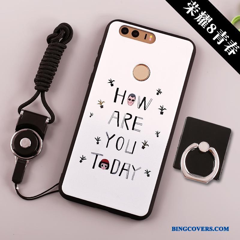 Huawei P8 Lite 2017 Telefon Etui Beskyttelse Cover Lyseblå Ungdom Hængende Ornamenter