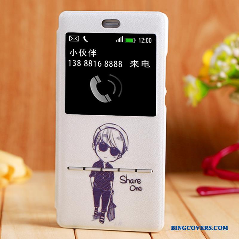 Huawei P8 Lite Etui Ungdom Lædertaske Beskyttelse Cover Clamshell Mobiltelefon