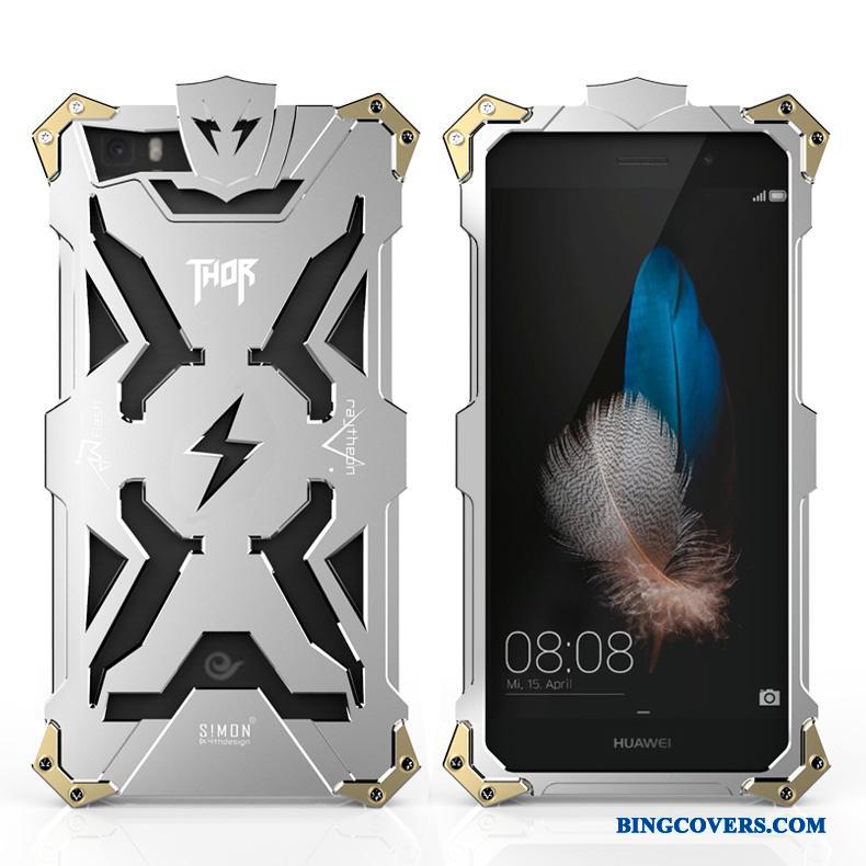 Huawei P8 Lite Metal Ramme Beskyttelse Cover Ungdom Telefon Etui Guld