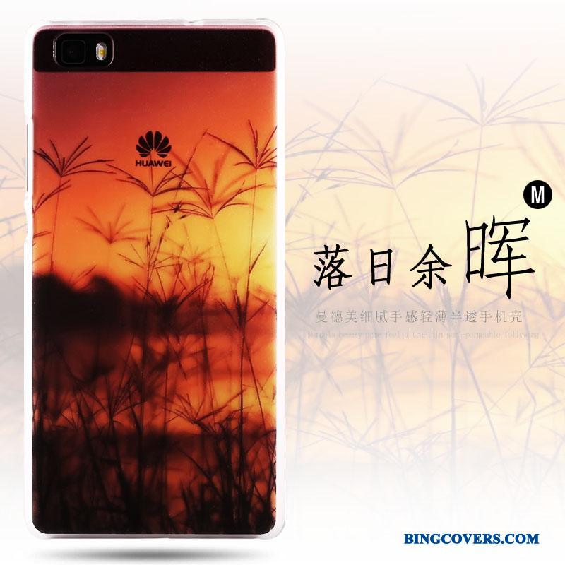 Huawei P8 Lite Ungdom Nubuck Cover Tynd Farve Etui Beskyttelse