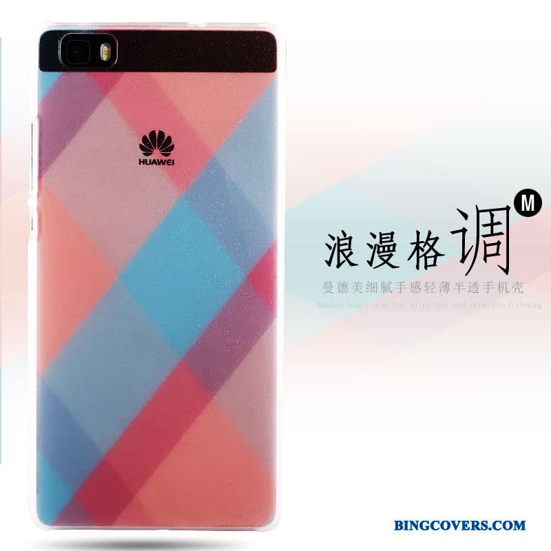 Huawei P8 Lite Ungdom Nubuck Cover Tynd Farve Etui Beskyttelse