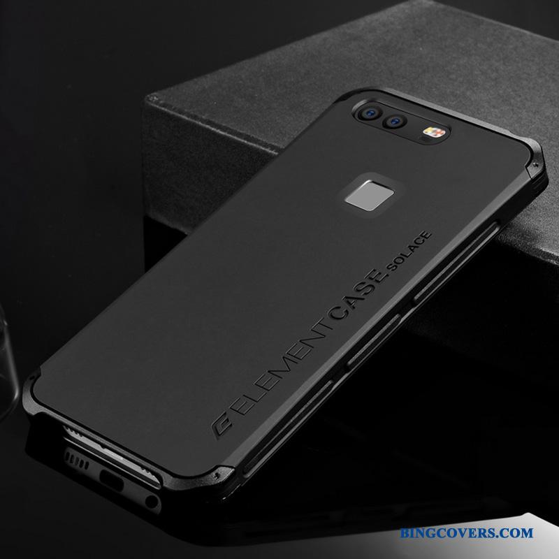 Huawei P9 Cover Telefon Etui Anti-fald Af Personlighed Metal Ramme Beskyttelse