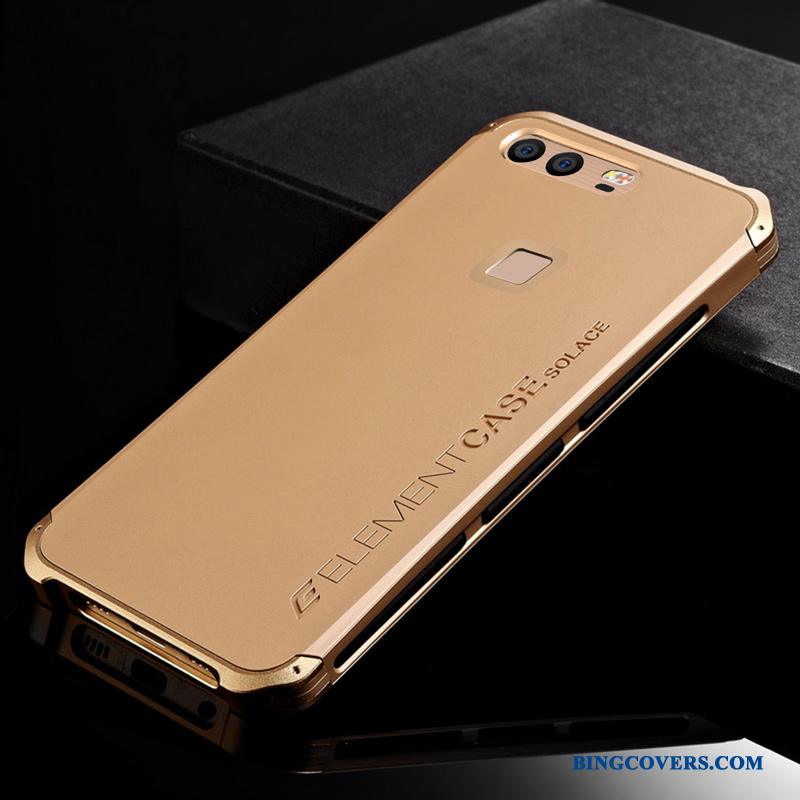 Huawei P9 Cover Telefon Etui Anti-fald Af Personlighed Metal Ramme Beskyttelse