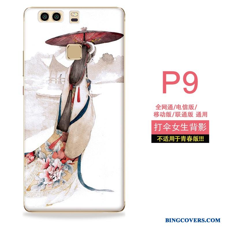 Huawei P9 Hængende Ornamenter Blød Cover Vind Lyserød Telefon Etui Alt Inklusive