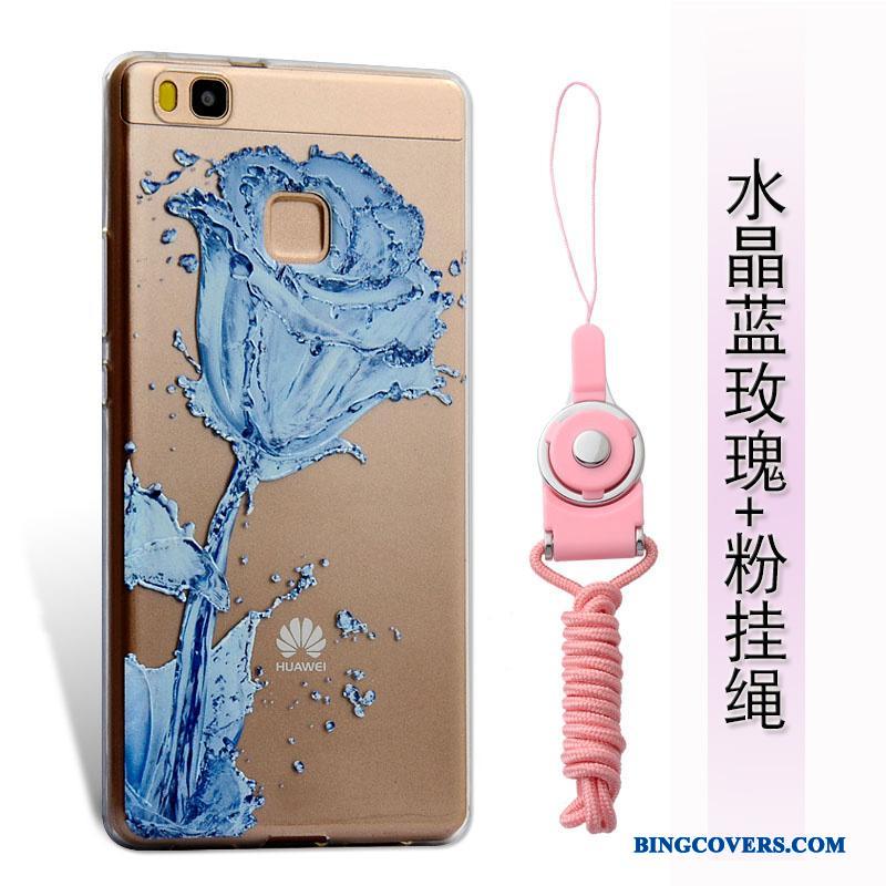 Huawei P9 Lite Telefon Etui Silikone Ungdom Cover Blå Blød Beskyttelse