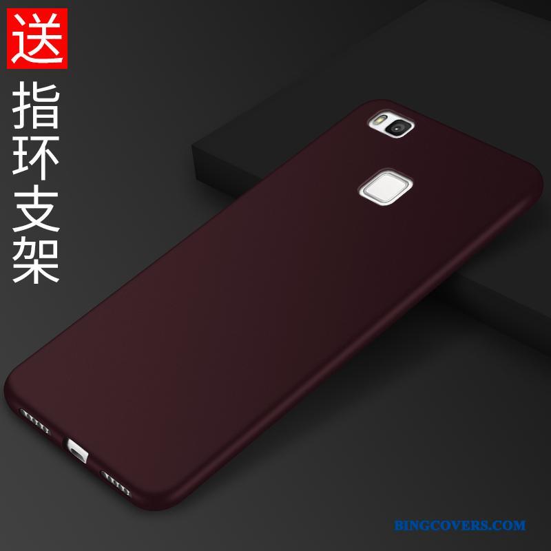 Huawei P9 Lite Ungdom Silikone Lyserød Blød Telefon Etui Beskyttelse Anti-fald