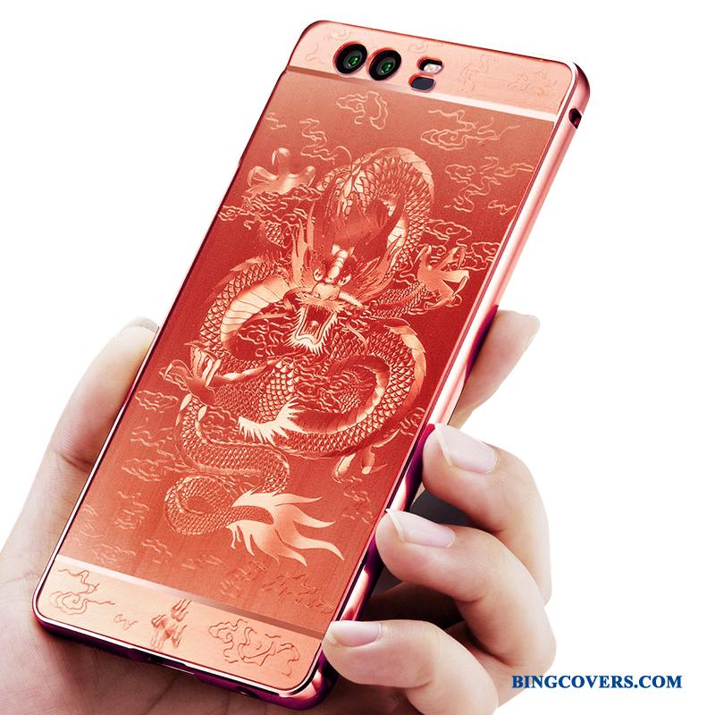 Huawei P9 Plus Anti-fald Trend Telefon Etui Cover Beskyttelse Ramme Metal
