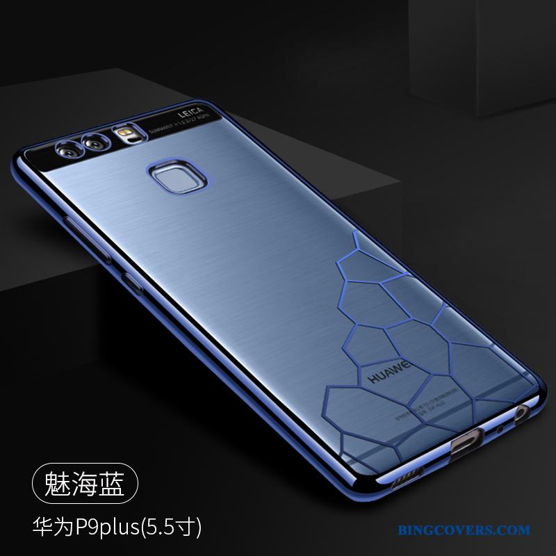 Huawei P9 Plus Beskyttelse Telefon Etui Kreativ Silikone Blød Blå Cover