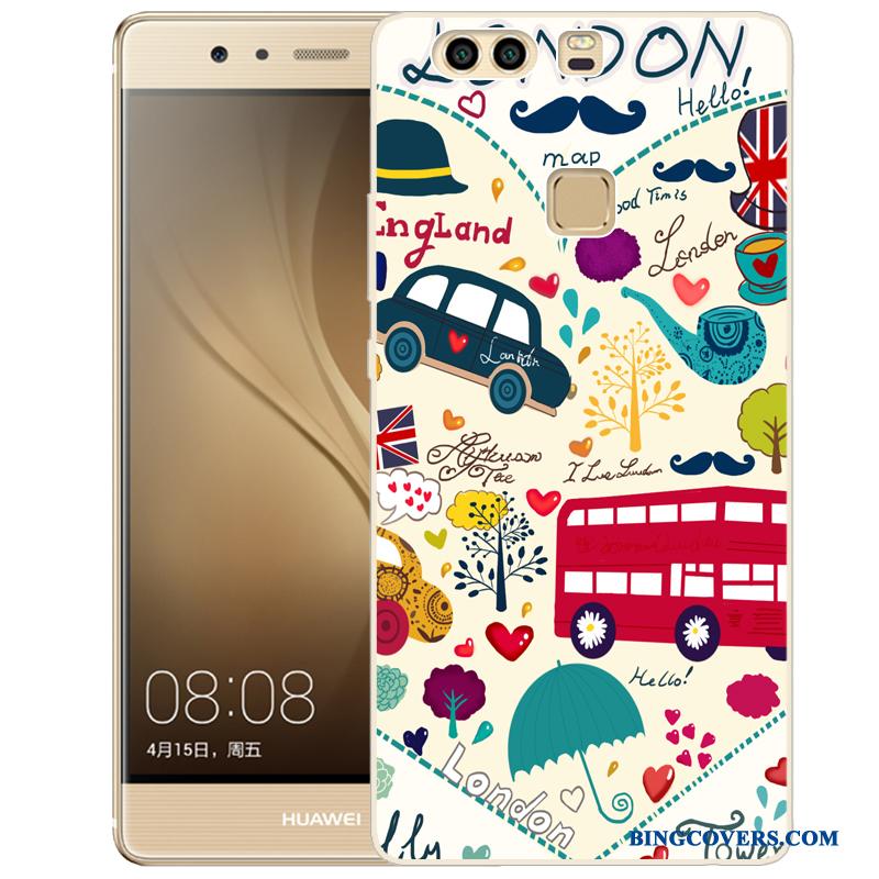 Huawei P9 Plus Blød Etui Cover Telefon Lyserød Cartoon Silikone