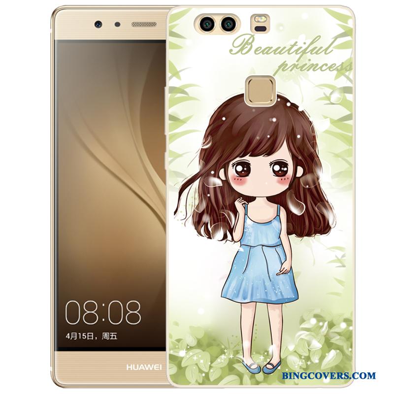 Huawei P9 Plus Blød Etui Cover Telefon Lyserød Cartoon Silikone
