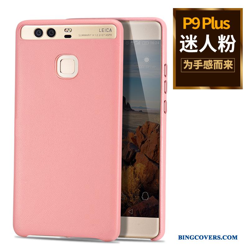 Huawei P9 Plus Cover Tynd Fåreskind Telefon Etui Business Beskyttelse Høj Kvalitet
