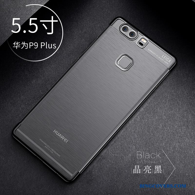 Huawei P9 Plus Etui Beskyttelse Alt Inklusive Silikone Kreativ Gennemsigtig Cover Lyserød
