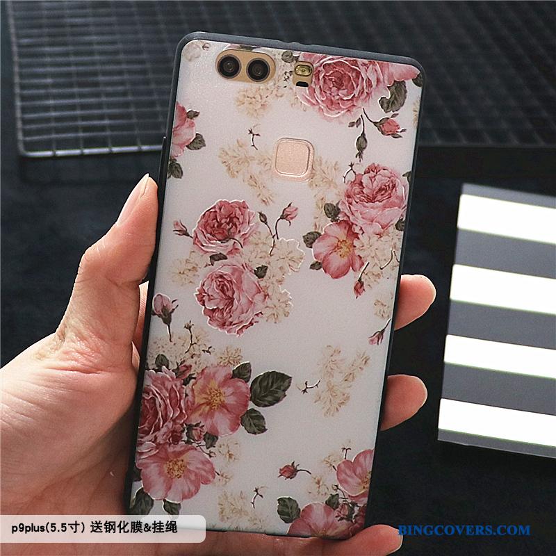 Huawei P9 Plus Etui Beskyttelse Kreativ Kinesisk Stil Alt Inklusive Anti-fald Nubuck Lilla