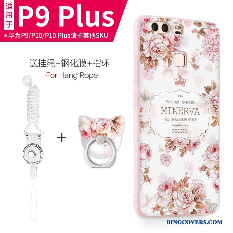 Huawei P9 Plus Silikone Blød Mobiltelefon Lyserød Tynd Cover Telefon Etui