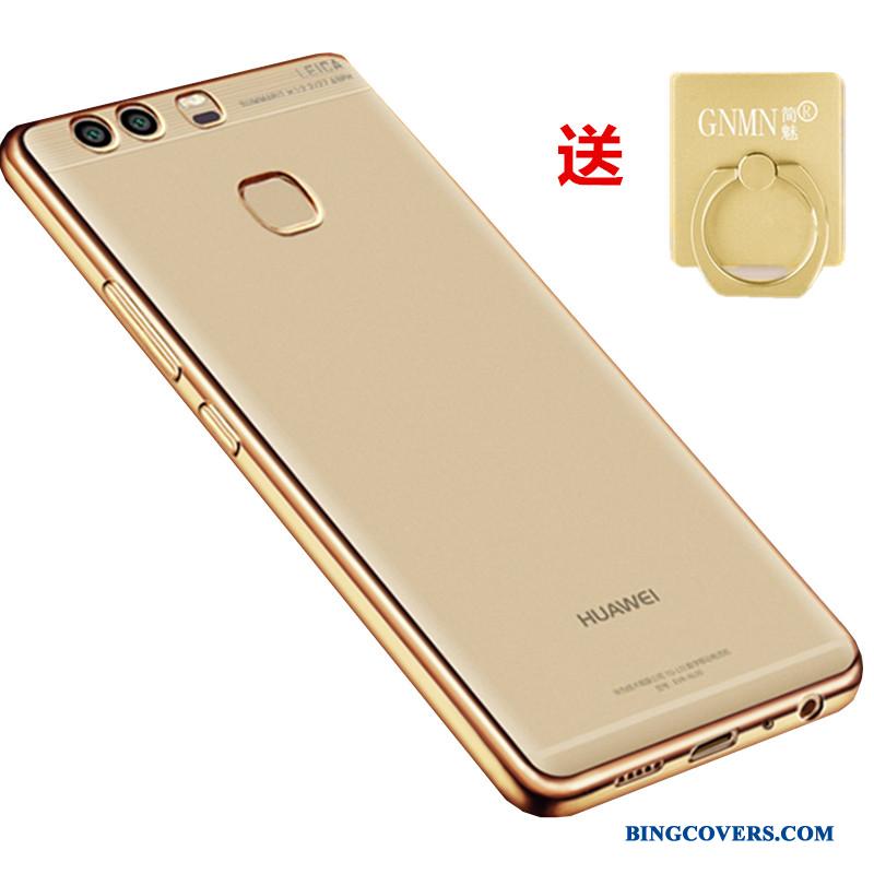 Huawei P9 Plus Silikone Mobiltelefon Cover Beskyttelse Blød Guld Etui