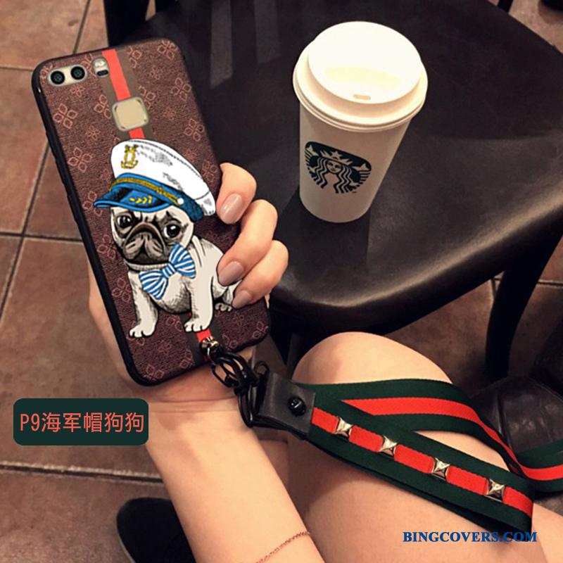 Huawei P9 Plus Silikone Trend Beskyttelse Nuttet Telefon Etui Cover Hængende Ornamenter