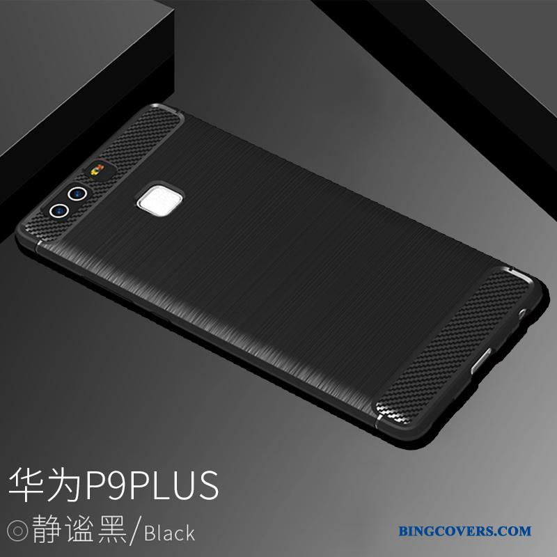 Huawei P9 Plus Trend Silikone Blå Kreativ Telefon Etui Anti-fald Blød