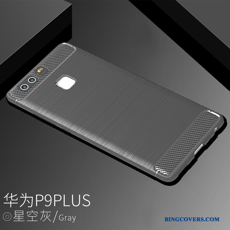 Huawei P9 Plus Trend Silikone Blå Kreativ Telefon Etui Anti-fald Blød