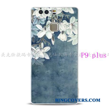 Huawei P9 Silikone Blød Telefon Etui Relief Grøn Alt Inklusive Cover