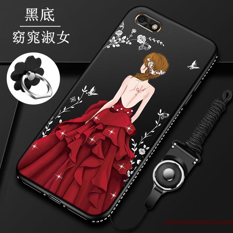 Huawei Y5 2018 Etui Ny Anti-fald Cover Trend Alt Inklusive Rød Cartoon
