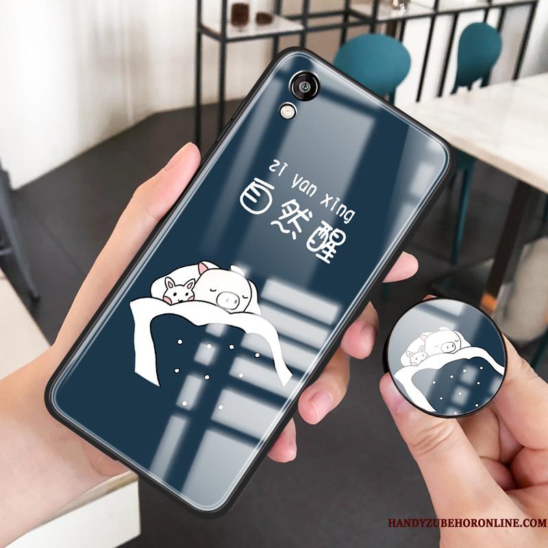 Huawei Y5 2019 Simple Glas Telefon Etui Lille Sektion Elskeren Cover Beskyttelse