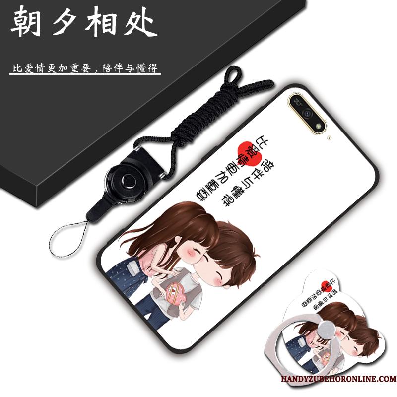 Huawei Y6 2018 Cover Anti-fald Etui Telefon Beskyttelse Sort